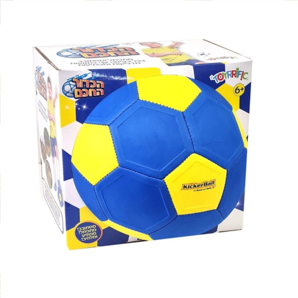 כדור חכם KickerBall כחול צהוב