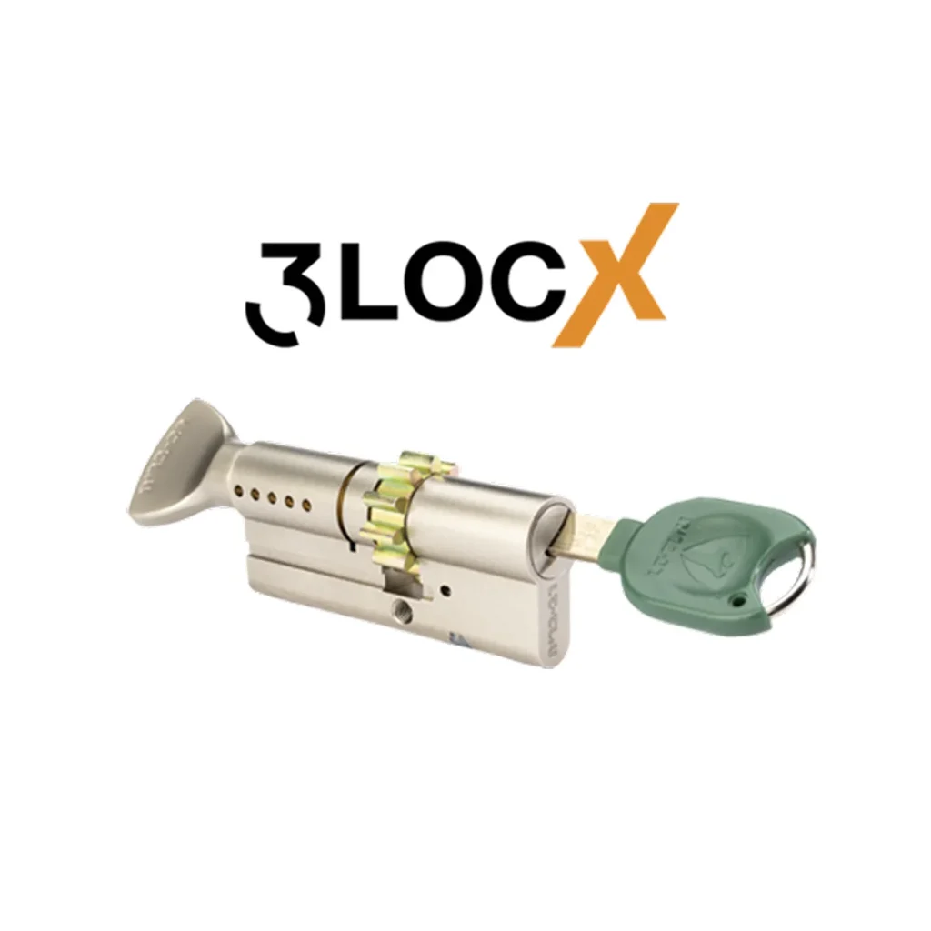 רב־בריח צילינדר טרילוקס 3LOCX לדלת